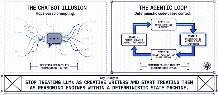 Harness Engineering: stop treating Large Language Models (LLMs) as creative writers and start treating them as reasoning engines within a deterministic state machine.