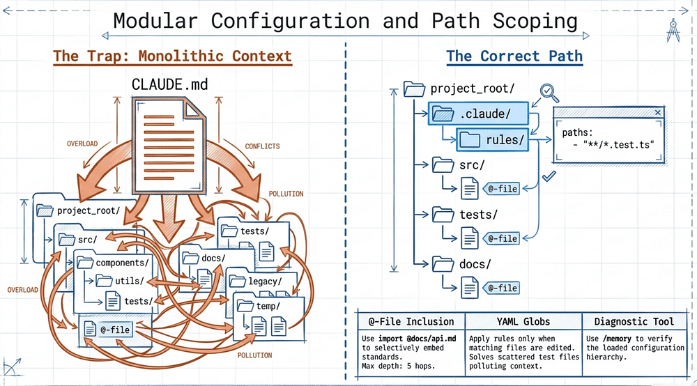 Claude Certified Architect (CCA-F) Exam Prep — Modular Configuration and Path Scoping