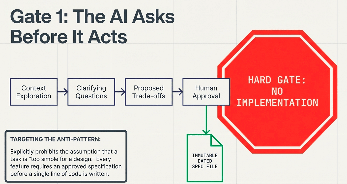 The AI must ask before it acts
