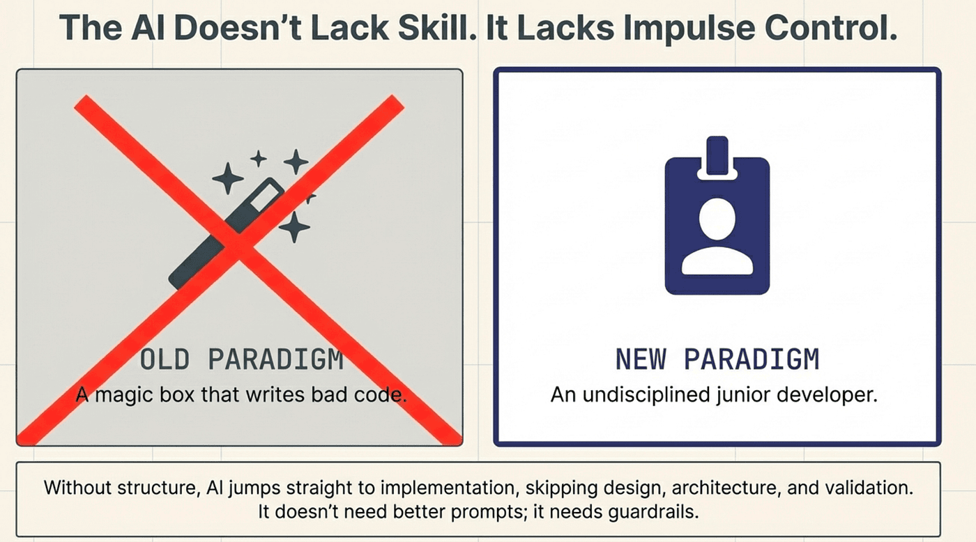 AI Does not lack skill, it lacks impulse control and hallucinates