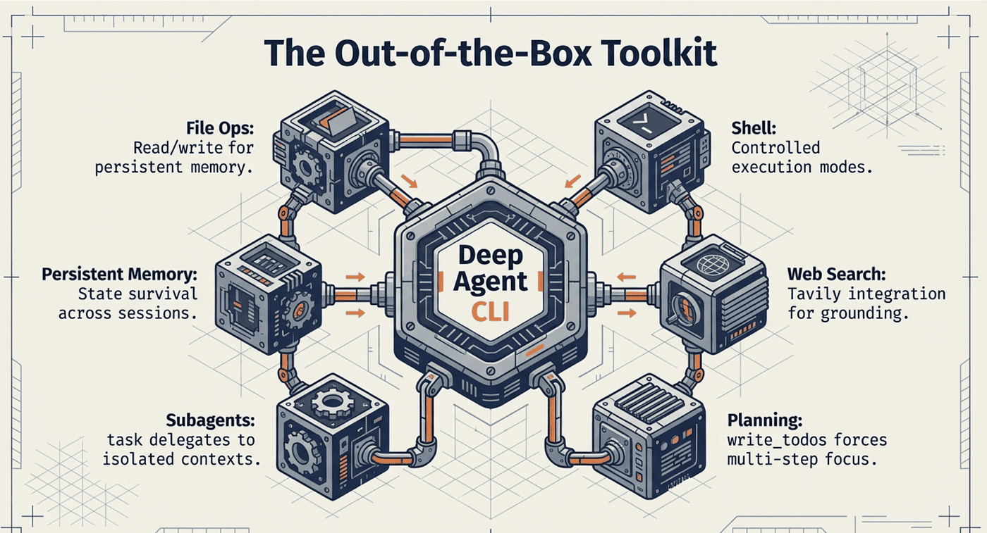 Deep Agent CLI allows management of agentic tools