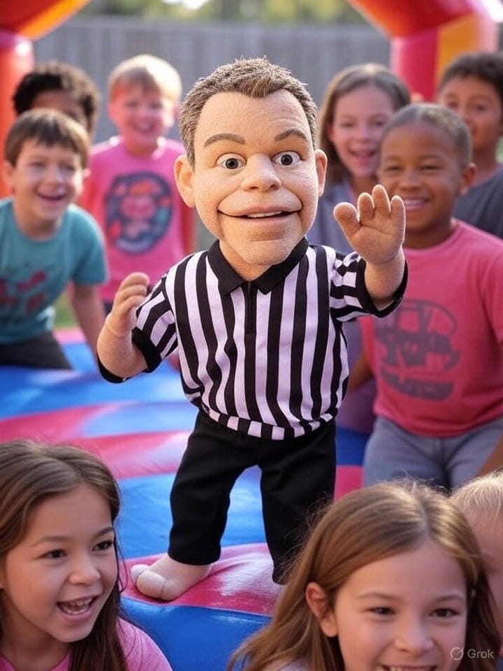 Matt Damon Jumping Castle