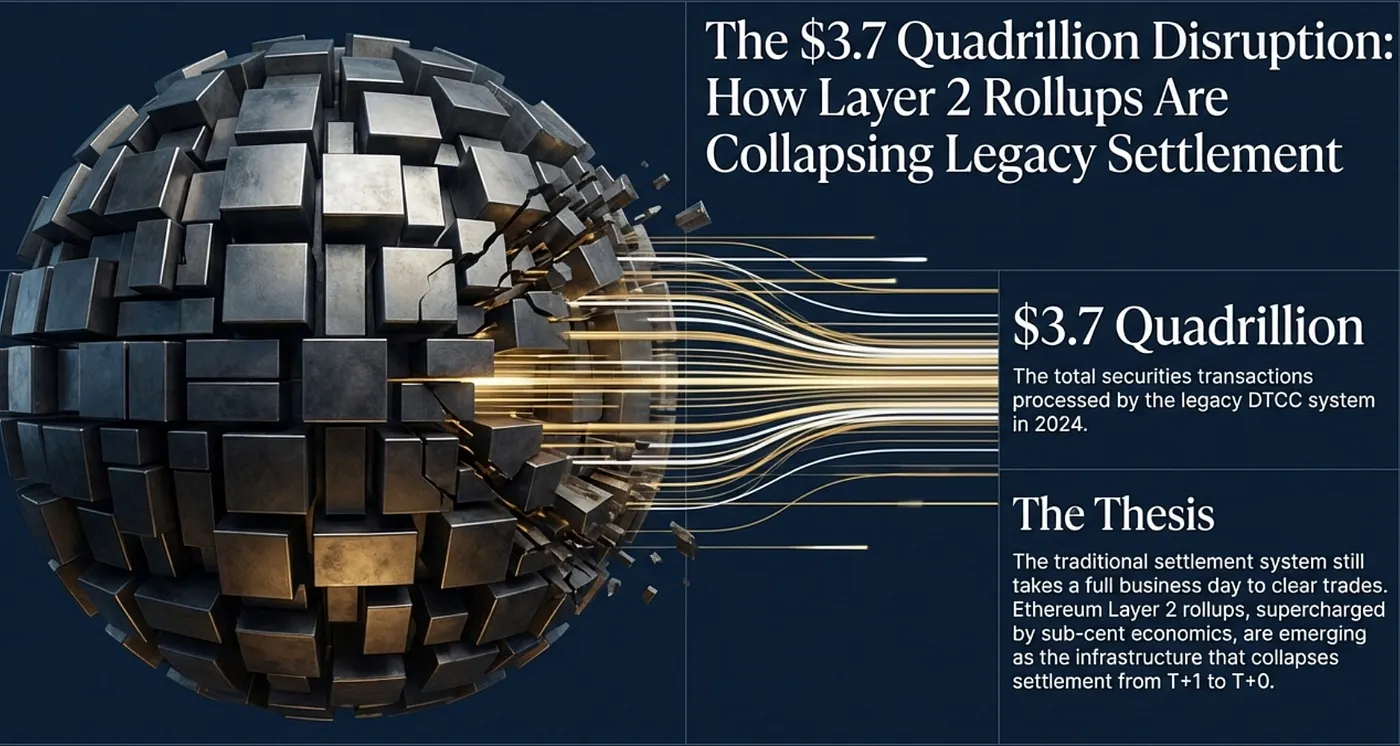Wall Street's $3.7 Quadrillion Problem — From T+2 to T+0 on Blockchain and Ethereum